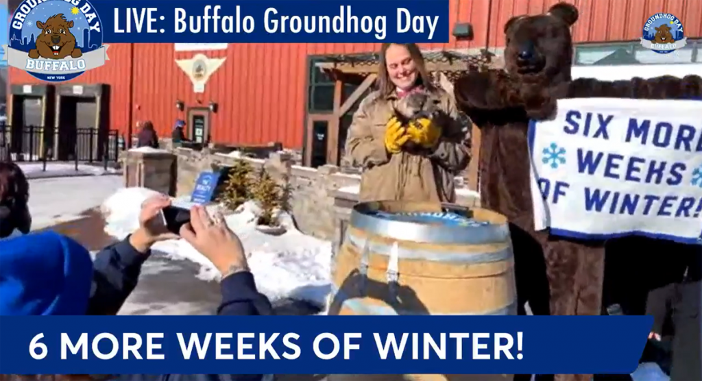 Buffalo Bert predicts 6 more weeks of winter