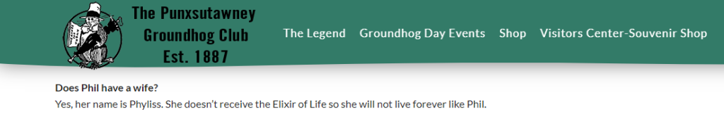 She doesn't receive the Elixir of Life so she will not live forever like Phil