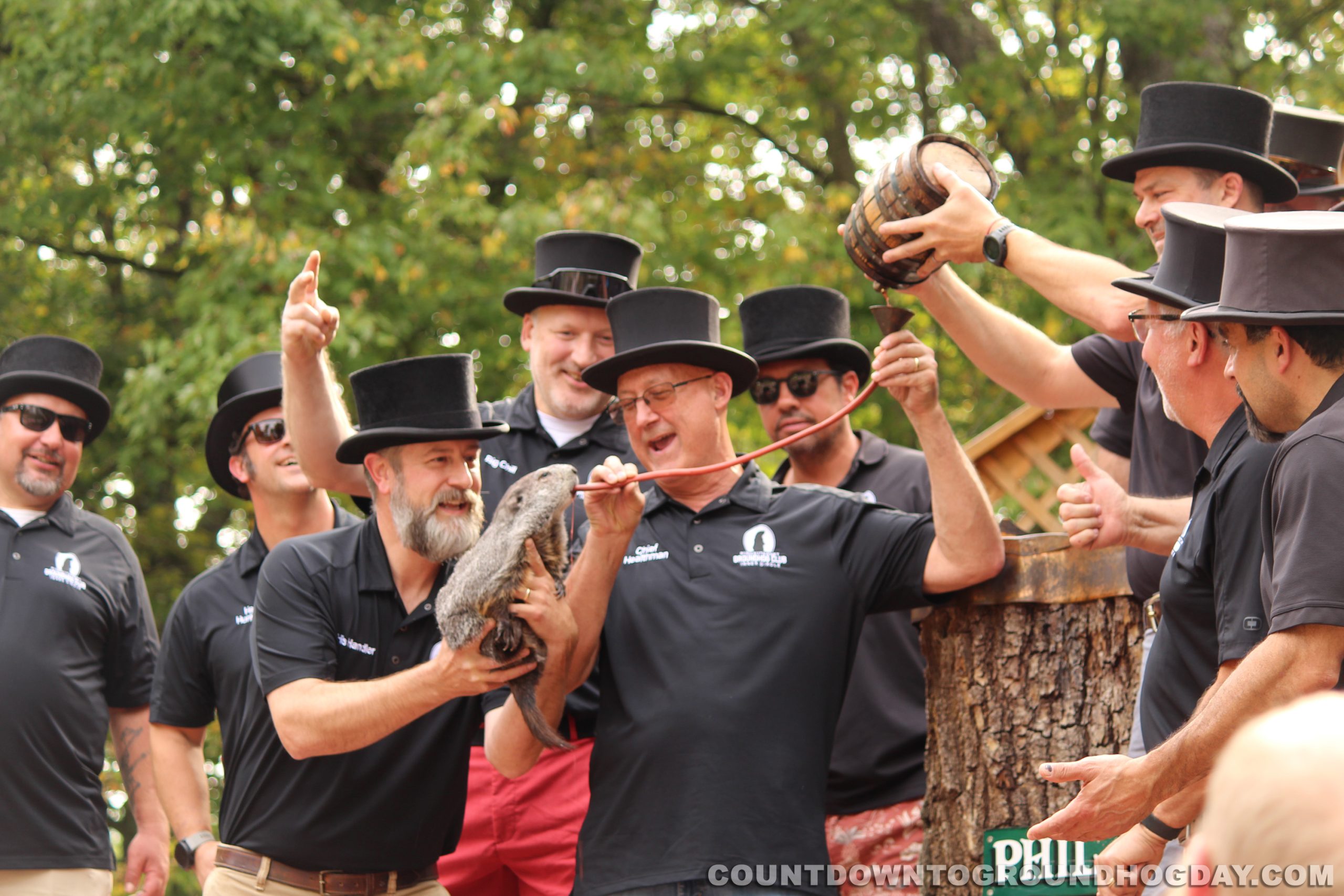 Groundhog Elixir Punxsutawney Phil gets Elixir of Life at 2025 Groundhog Picnic