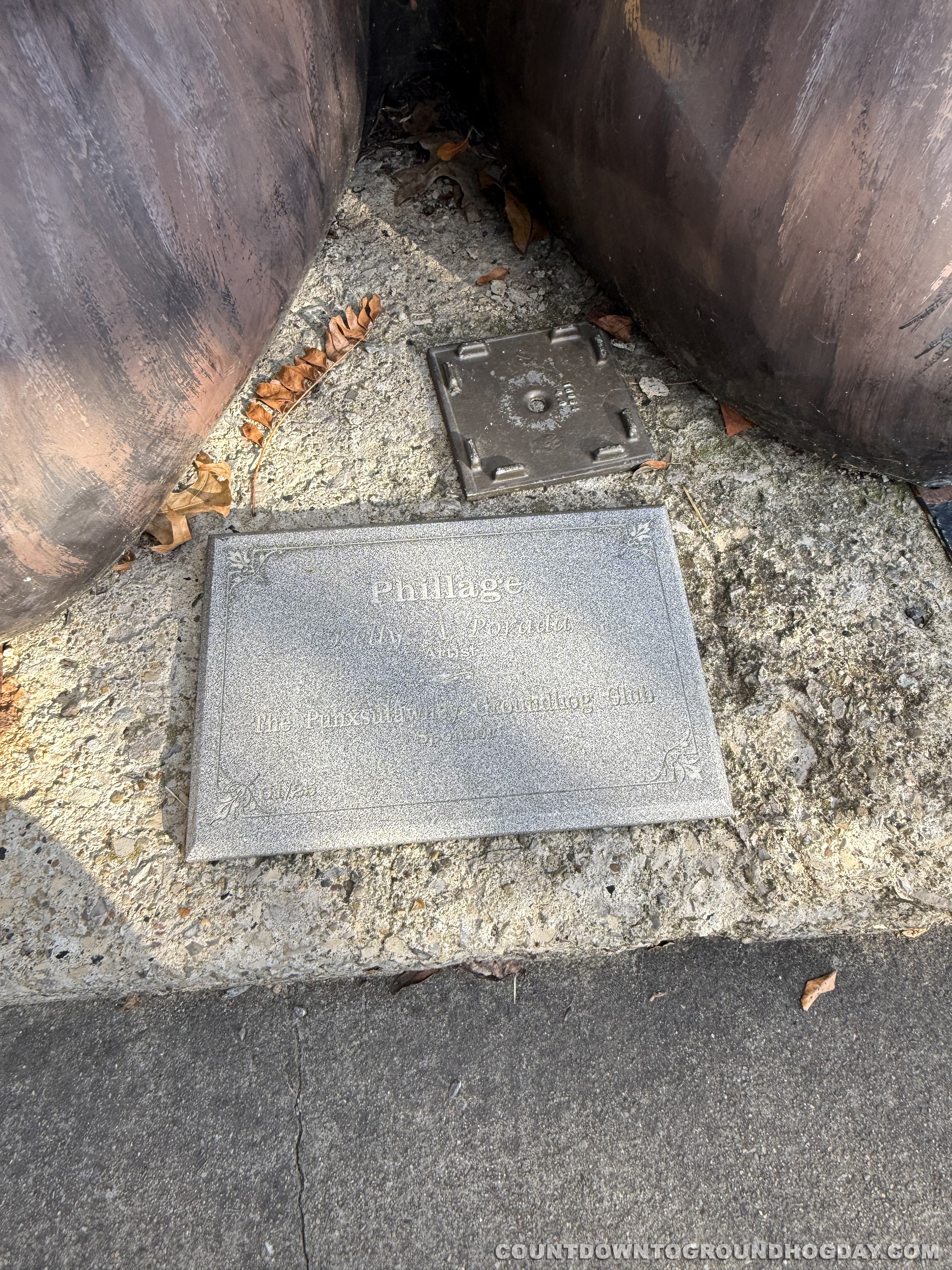 'Phillage' plaque