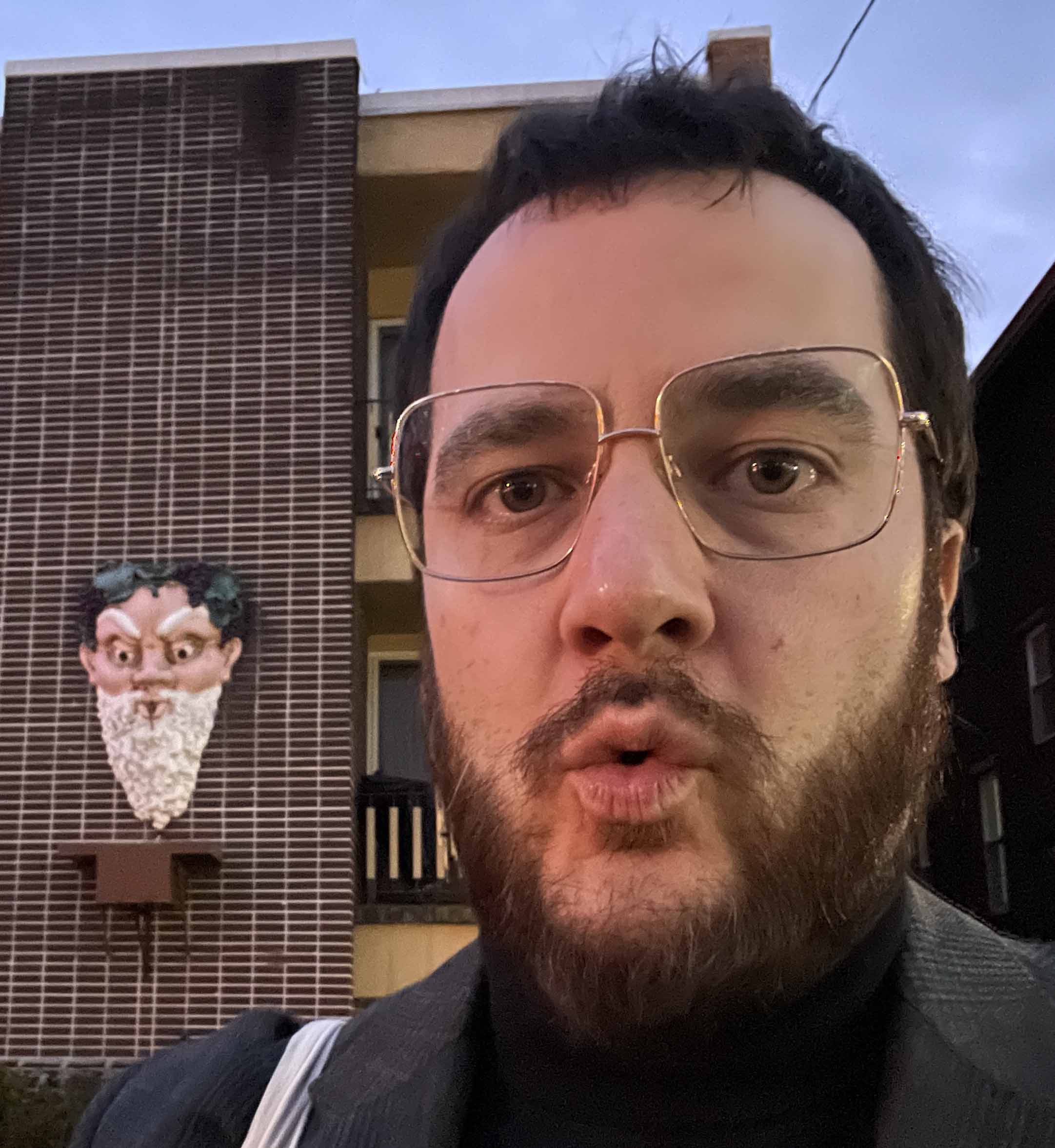 Edwin Everhart and friend