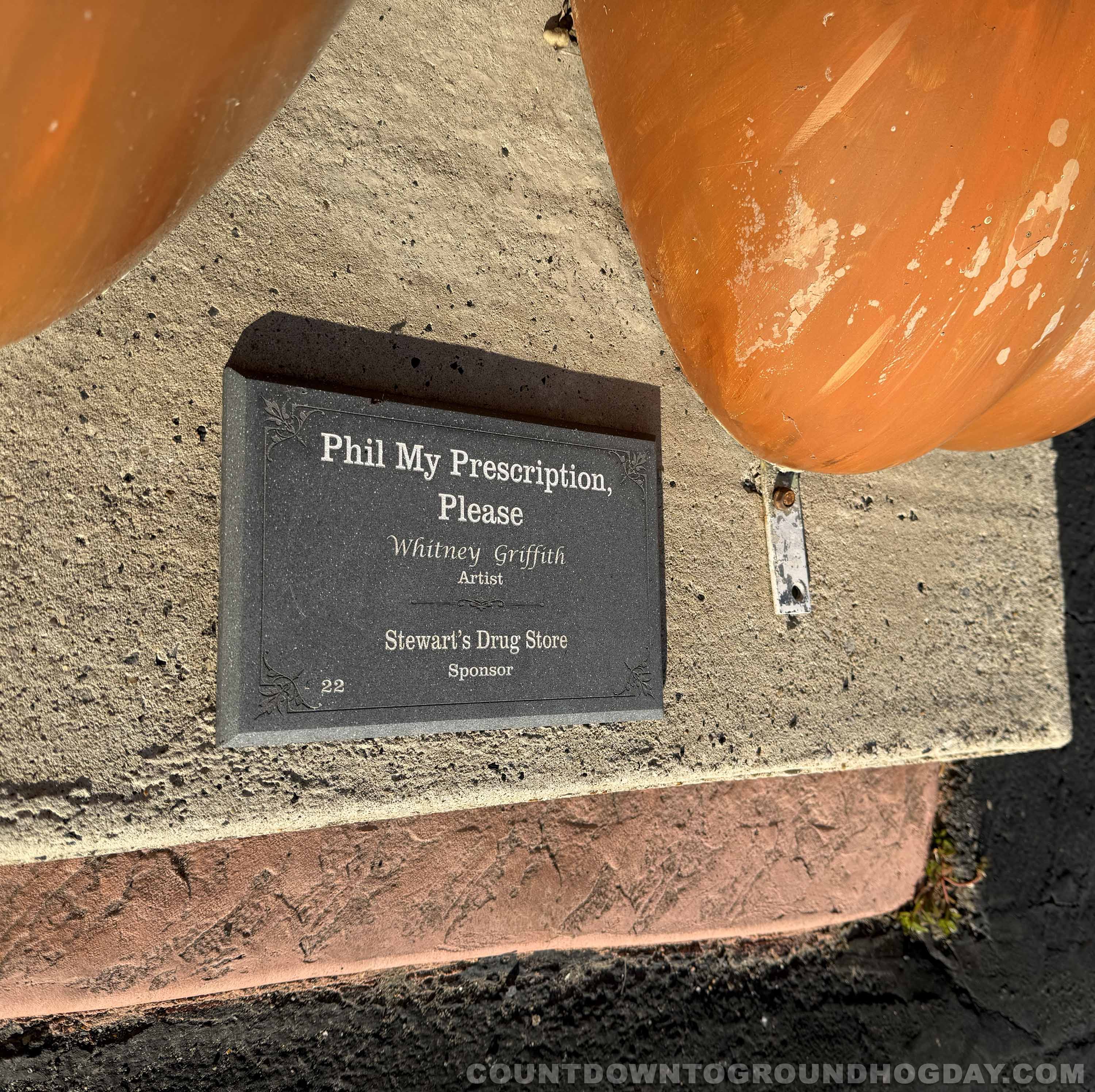 'Phil My Prescription, Please' plaque